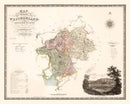 Vintage Map of Westmorland England, 1830