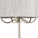 Lily - Contemporary Table Lamp - Polished Nickel / Gray by HouseOfZazla