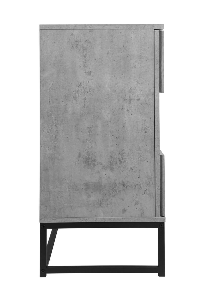 2 Door Cabinet, for bedroom, cement grey, for living room, bed room