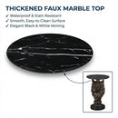 Wolf Head Accent Table Animal Statue End Tables Livingroom