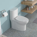 1 Piece Toilet For Bathroom, Dual Flush, Soft Closing Seat - White by HouseOfZazla