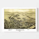 Vintage Map of Birdsboro, Pennsylvania 1890