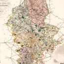 Vintage Map of Stafford England, 1830