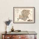 Vintage Map of Southampton England, 1829