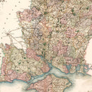 Vintage Map of Southampton England, 1829