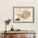 Vintage Map of Somerset England, 1829