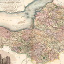 Vintage Map of Somerset England, 1829
