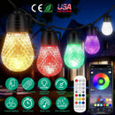 Colorful RGB Outdoor String Lights with App Control by LJGDeals
