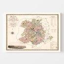 Vintage Map of Salop England, 1830