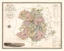 Vintage Map of Salop England, 1830