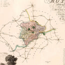 Vintage Map of Rutland England, 1831