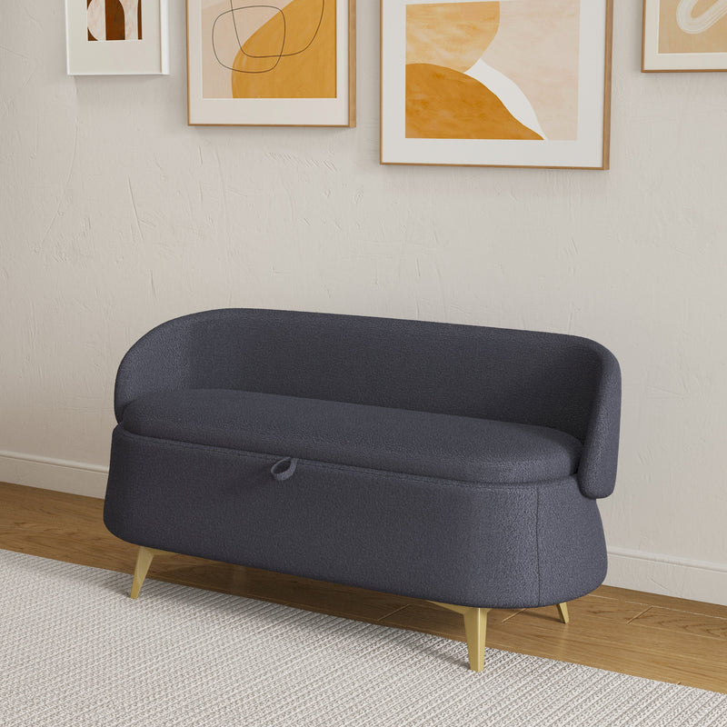 Walker Edison | Teddy Multi-Functional Bench Storage Loveseat