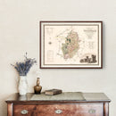 Vintage Map of Nottingham England, 1831