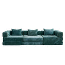 Convertible Floor Sofa Bed, Boneless Modular Sectional Sofa For Living Room by Unique Piece Furniture