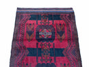 2' 10" X 4'6" Vintage Handmade Tribal Wool Rug Balouchi Rug Afghan Rug Red Black