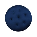 Yolanda - Round Upholstered Accent Ottoman by HouseOfZazla