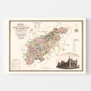 Vintage Map of Northampton England, 1830
