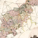 Vintage Map of Northampton England, 1830