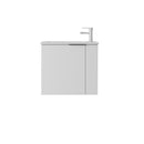 22 Inch Floating Bathroom Vanity with Sink, Soft-Close Door, Ceramic Sink, Plywood by HouseOfZazla