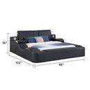 Zoya - Smart Multifunctional Bed, Built In Bluetooth Speakers, USB Charging