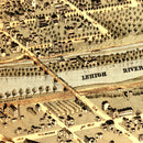 Vintage Map of Bethlehem, Pennsylvania 1878