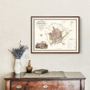 Vintage Map of Monmouth England, 1831