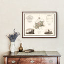 Vintage Map of Middlesex England, 1829
