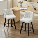 Swivel Bar Stools & Button Tufted Back (Set of 2) by HouseOfZazla