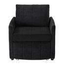 Upholstered Convertible Sleeper Sofa With 5 Position Backrest, Side Pockets, Storage by HouseOfZazla