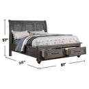 3 Piece Bedroom Set, Bed With 2 Nightstands by HouseOfZazla