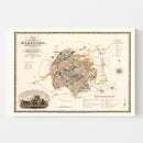 Vintage Map of Hereford England, 1831