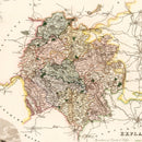 Vintage Map of Hereford England, 1831