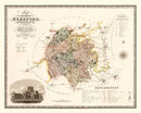 Vintage Map of Hereford England, 1831