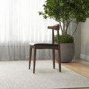 Destiny - Dining Chairs (Set of 2) - Black / Dark Brown by HouseOfZazla