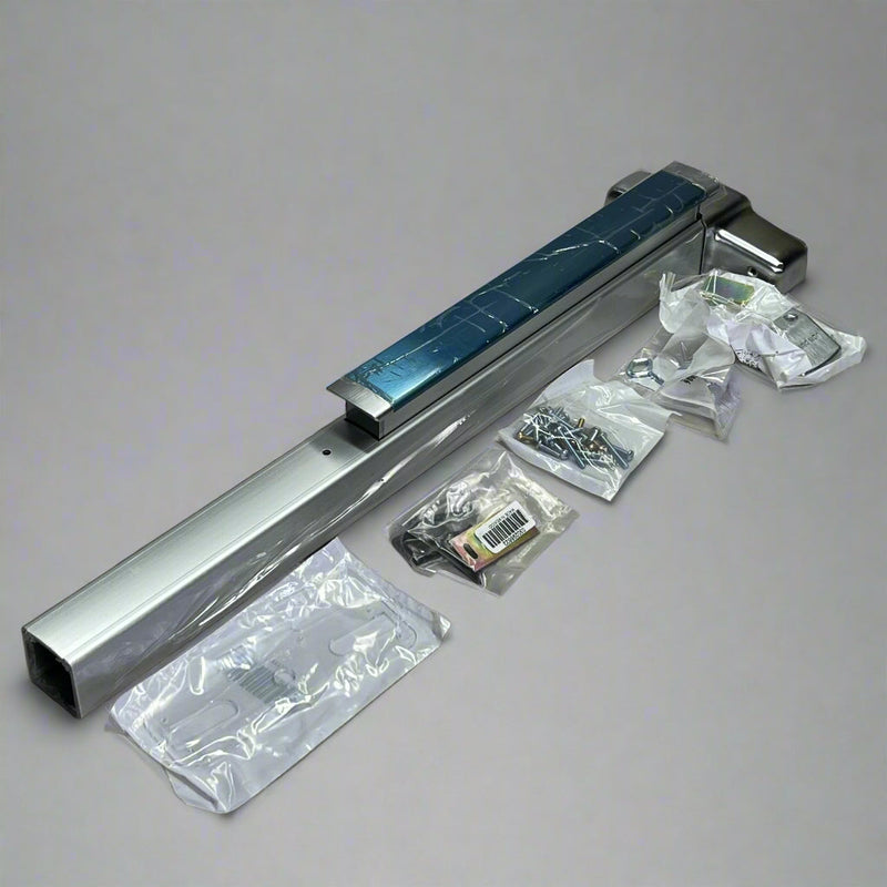 ALLEGION Commercial Door Lock Sz 33" L Blue & Silver ED98.10000