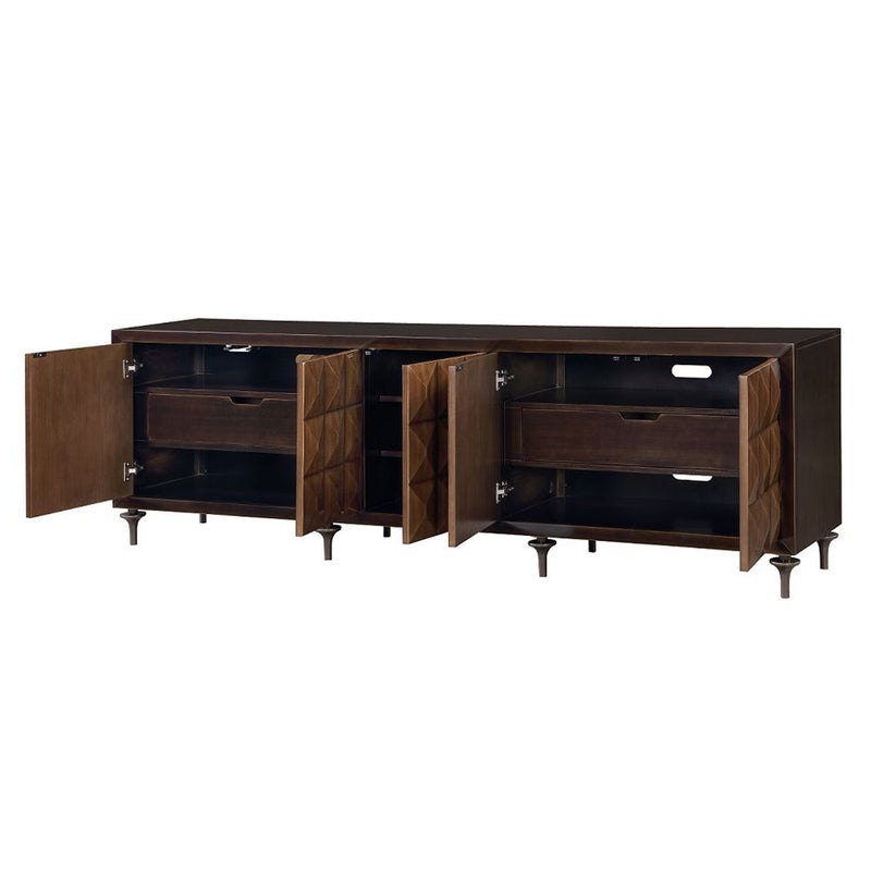 Diya - Console Cabinet - Forged Bronze & Espresso, photo 6 of 7