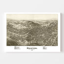 Vintage Map of Bradford, Pennsylvania 1895
