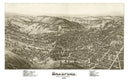 Vintage Map of Bradford, Pennsylvania 1895