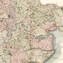 Vintage Map of Essex England, 1831