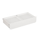 Bookshelf With Storage Bins And Drawer, Multi Functional Book Organizer For Toddlers - White by HouseOfZazla