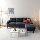 3 Seater Convertible Combination L Shaped Sofa With Footstools With Storage by Unique Piece Furniture