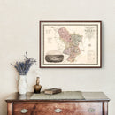 Vintage Map of Derby England, 1830