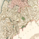 Vintage Map of Cumberland England, 1830