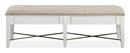 Heron Cove - Bench With Upholstered Seat - Chalk White