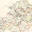 Vintage Map of Westmeath County Ireland, 1846
