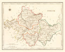 Vintage Map of Tyrone County Ireland, 1846