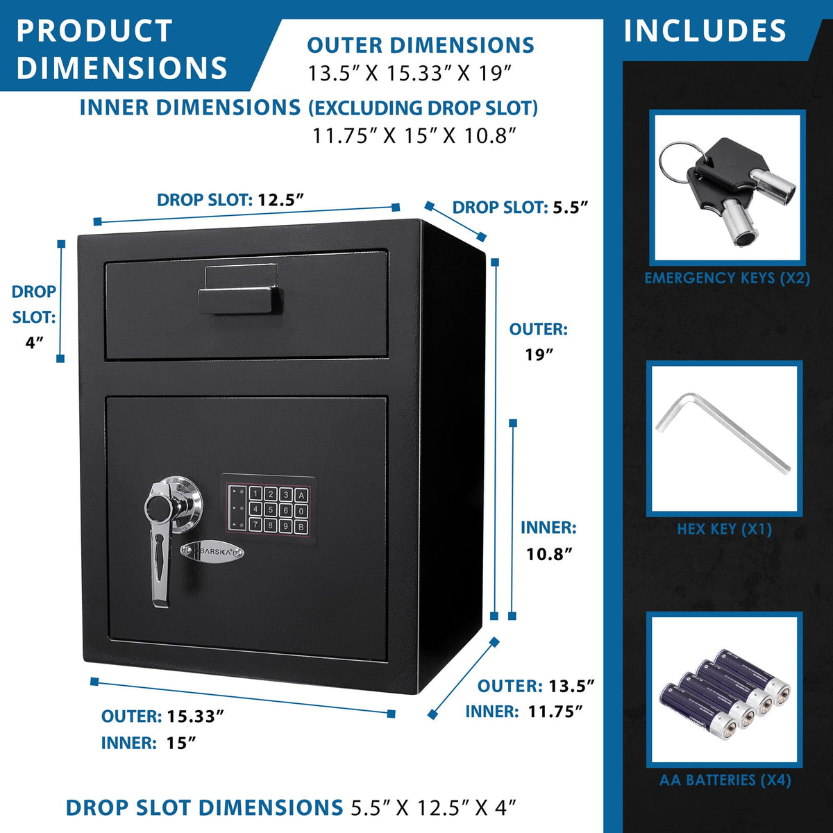 Durable Keypad Depository Safe, photo 14 of 28