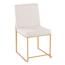 Fuji - Contemporary Stylish Frame, High Back Dining Chair (Set of 2) by HouseOfZazla
