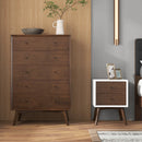 Caroline - Mid-Century Modern Style Night Stand 2 Drawer by HouseOfZazla