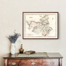 Vintage Map of Sligo County Ireland, 1846